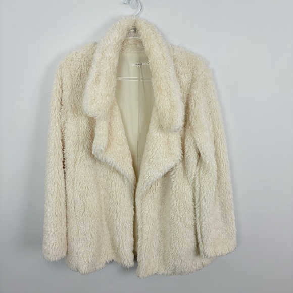 TULAROSA x Revolve Violet Shag Coat Cream Size Medium